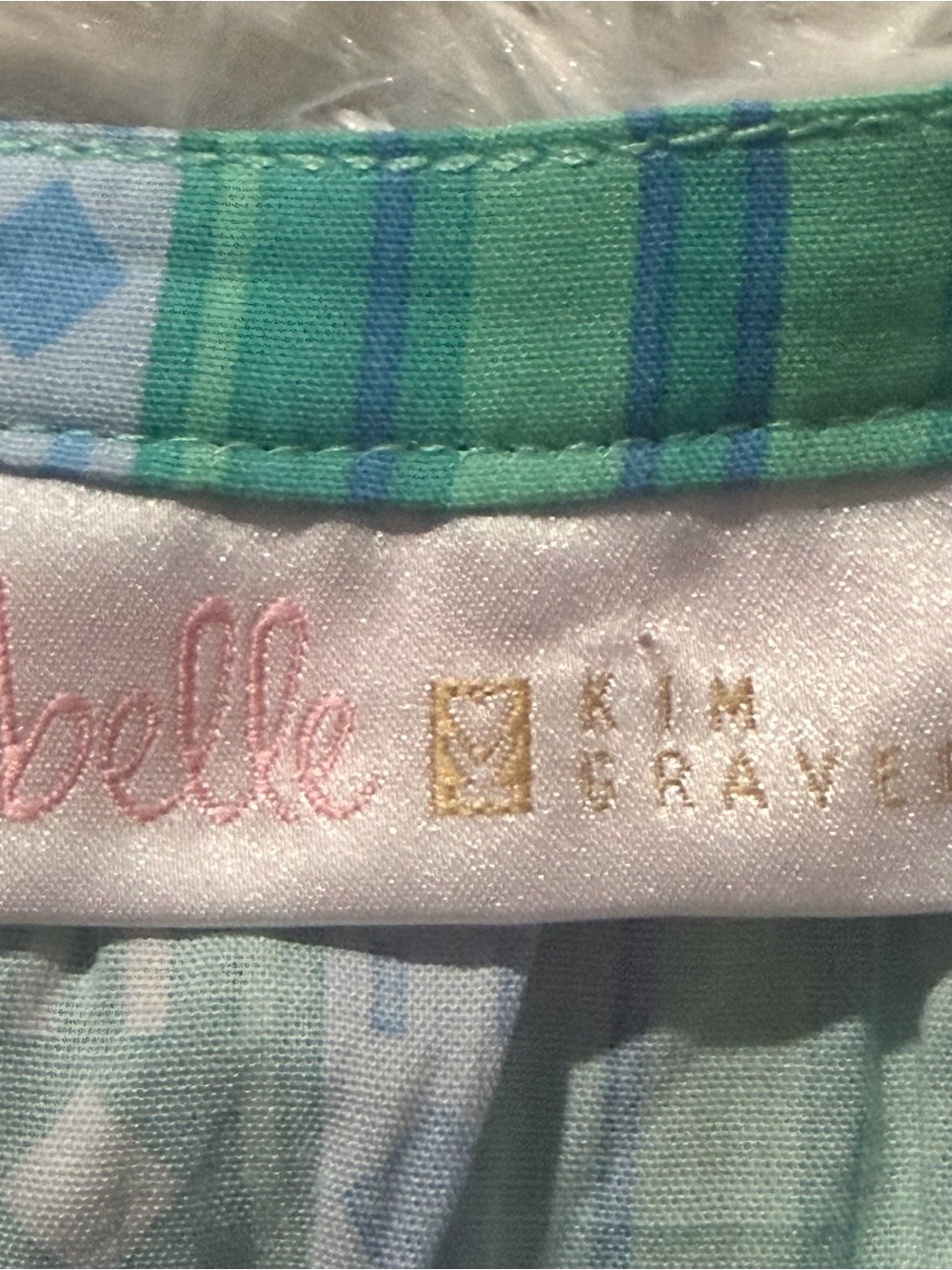 Belle Kim Gravel Womens Long Sleeve Boho Top Size 2X Green Purple Stripe Summer - Picture 3 of 9